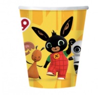BING papierové poháre na narodeniny 250 ml 8 ks