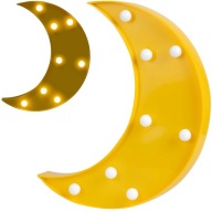 LED DEKORATÍVNA NÁSTENNÁ NOČNÁ LAMPA PRE DETI, NA AKUMULÁTOROVÚ MOON RICOKIDS