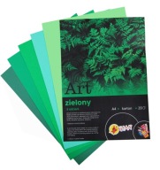 Farebný blok ART zelený Shan A4 20 listov