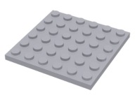 LEGO PLATE 6X6 SVETLO SIVÁ ČÍSLO 3958