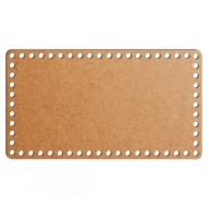 šedý základný košík dno 19x34cm HDF obdĺžnik