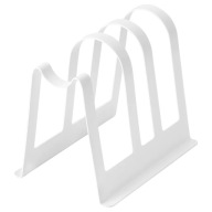 IKEA AVSTEG Stojan na dosky a veká, biely, 14 cm