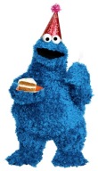 NÁLEPKA NA OKNO SEZAM STREET COOKIE MONSTER