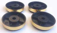4x POUZDRO NOHY, priemer 30mm, PEVNE ZLATO