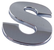 ZNAK PÍSMENO CHROMOVANÉ PÍSMENO S S VEĽKÉ 5,6CM S2K12