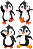 NÁLEPKY OZDOBY NA OKNÁ SKLENÉ ZRKADLO TUČŇAČKY TUČŇAČKY