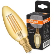E14 LED žiarovka, 4W OSRAM Vintage Filament Candle
