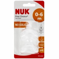 NUK SILIKÓNOVÝ CUVNÍK FĽAŠOVÝ 6-18m PRVÝ VÝBER 2 ks.