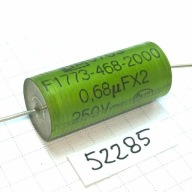 Kondenzátor MKT 680nF 250V AC X2 14x32 axiálny x2