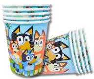 Bluey a Bingo NARODENINOVÉ PAPIEROVÉ HRNČEKY 10 ks.