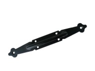 Ozdobná čierna kľučka dverí