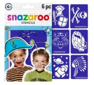 Šablóny 6 kusov na maľovanie na tvár Boys Snazaroo 1198011