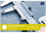 A4 milimetrový papier 20 listov Interprint BLMIa4