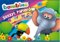 KNIHA FAREBNÉHO PAPIERA A4 BAMBINO VÝREZ