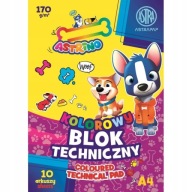 Astra farebný technický blok A4, 10 listov Astrino