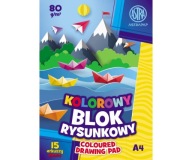 BLOK A4 FAREBNÉ KARTY 15 listov 80g/m2