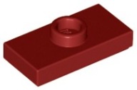 LEGO 15573 TANIER 1x2 červená tmavá NOVINKA (1g)