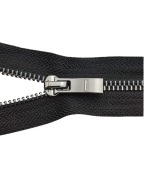 Kovový posuvný zámok na zips # 5 čierny 80 cm