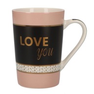 Porcelánový hrnček 430 ml vysoký LOVE ASC20826