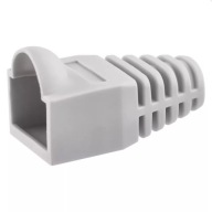 Gumový kryt pre zástrčku RJ45, sivý, 6 ks