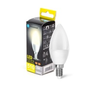 LED žiarovka E14 C37 sviečková 6W neutr