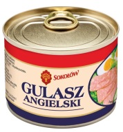 ANGLICKÝ DUŠENÝ, bravčová konzerva, Sokołów 190g