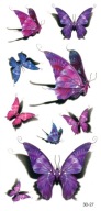 Umývateľné tetovanie pre deti BUTTERFLIES 3D27