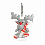 3D reflexný maskot soba v červenej šatke 3M