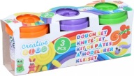 Hracie cesto, plastelínová sada s formičkami pre deti CREATIVE KIDS 55g x3