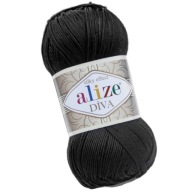 Priadza Diva - 60 Black Alize