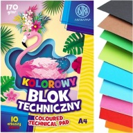 FAREBNÝ TECHNICKÝ BLOK ASTRA A4 10 listov 170g ŠKOL.