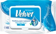 Zamatový vlhčený toaletný papier PURE 42 listov