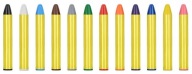 Pastelky na maľovanie na tvár, telové ústa, 12 farieb