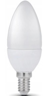 LED žiarovka na sviečku, závit E14, 7W, 6500K, stud
