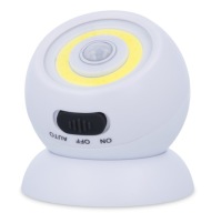 Lampa Lethe na batérie s pohybovým a súmrakovým senzorom, výkon 3W, biela
