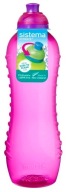 Fľaša na vodu 620 ml pre deti a dospelých SQUEEZE BOTTLE veľká ružová Sistema