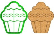 Vykrajovač na perníčky TUČNÝ ŠTVRTOK Cupcake muffin 8cm