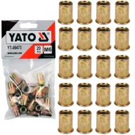 Oceľové nitovacie matice M6 20 kusov YATO YT-36473