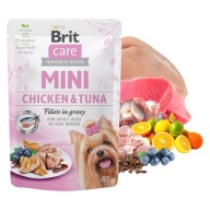 BRIT CARE MINI vlhké krmivo pre psov Kuracie mäso tuniak 85g