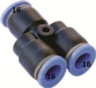 SPLITTER 16 Y TEE 16 AUTO ZÁSTRČKA 3x16 mm