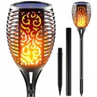 Solárna lampa POCHODNIA plameňový efekt 12 LED P-200