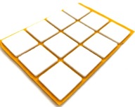 SAMOLEPIACE PLSTENÉ PODLOŽKY, BIELE 22 mm 16