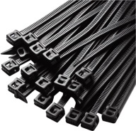 100 KS SILNÉ KABELOVÉ VIAZAČKY PÁSKA 2,5 x 200 mm