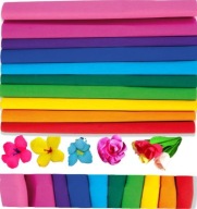 Krimpovaný hodvábny papier HAPPY COLOR 25X200 Rainbow mix