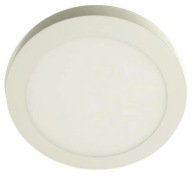 POVRCHOVÁ LAMPA Gerrit LED panel 12W 230V 6000K okrúhle stropné svietidlo, BIELA