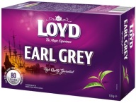 Čaj Earl Grey čierny vo vrecúškach Loyd 80 ks