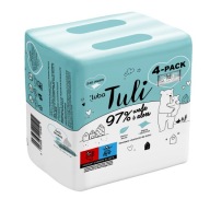 LUBA TULI 97% voda a aloe, vlhčené obrúsky pre deti (4-balenie)
