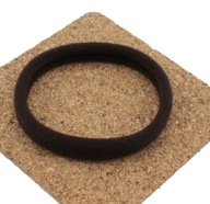 LYCRA RUB NA VLASY, VEĽKÁ, 7 cm, TMAVOHNEDÁ, HRUBÉ VLASY