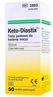 KETO-DIASTIX 50 TESTS - ketónové prúžky