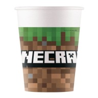 MINECRAFT PAPIEROVÉ KOLÍČKY, 200ML, 8 KS.